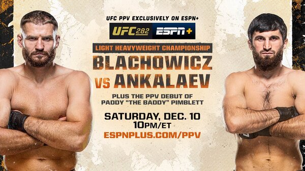 Watch UFC 282: Błachowicz vs Ankalaev PPV 12/10/22
