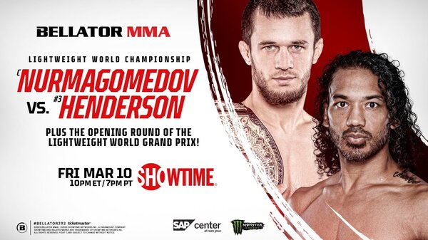 Watch Bellator 292: Nurmagomedov vs Henderson 3/10/23