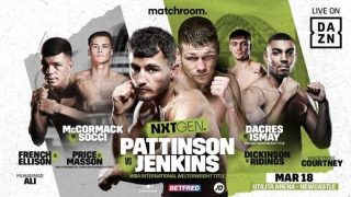 Watch Pattinson vs Jenkins 3/18/23