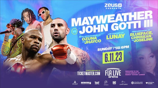 Watch Floyd Mayweather vs John Gotti III 2023 PPV 6/11/23