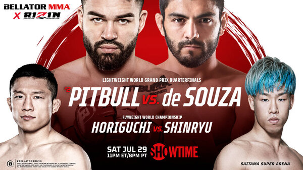 Watch BELLATOR x RIZIN: Pitbull vs De Souza 7/29/23