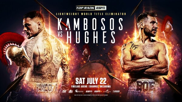 Watch Top Rank Boxing Kambosos Jr. vs Hughes 7/22/23