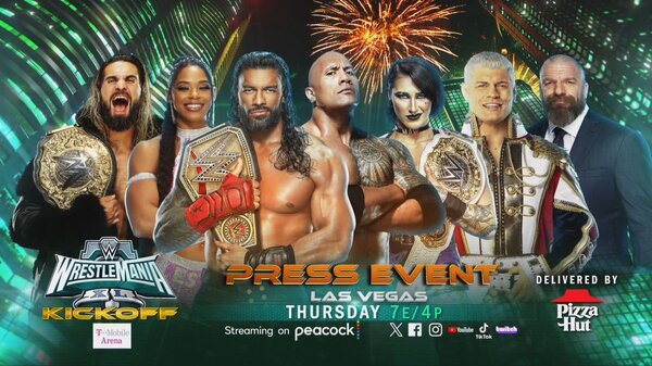 Watch WWE WrestleMania XL Kickoff PressMeet Live 2/8/24