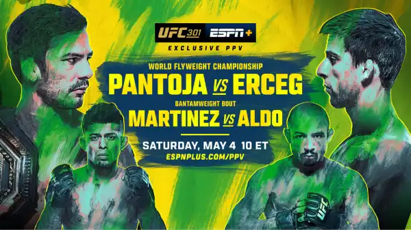 Watch UFC 301: Pantoja vs Erceg PPV 5/4/24