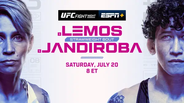 Watch UFC Fight Night: Lemos vs Jandiroba 7/20/24