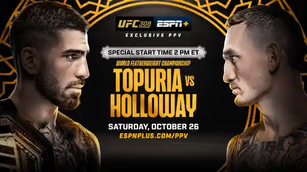 Watch UFC 308: Topuria vs Holloway PPV 10/26/24