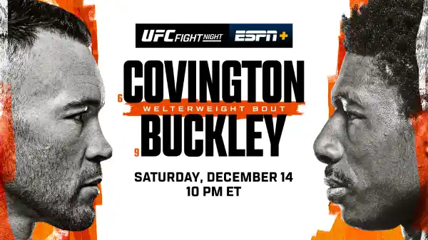Watch UFC Fight Night: Covington vs Buckley 12/14/24