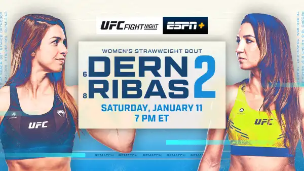Watch UFC Fight Night: Dern vs Ribas 1/11/25
