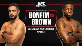 Watch UFC Fight Night Bonfim vs Brown 11/8/25